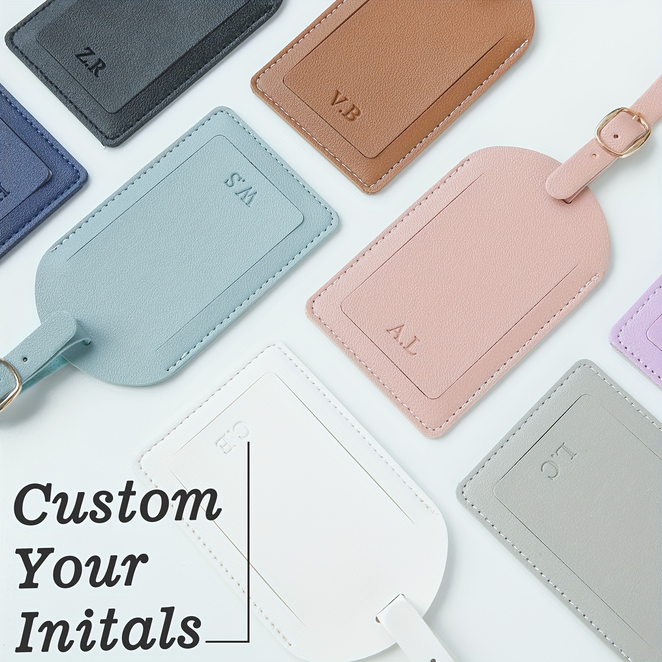 Travel Accessories List - 1PC Custom Initials Luggage Tag for