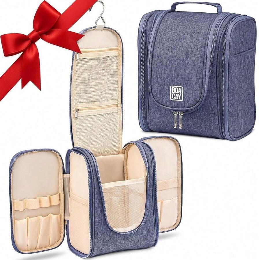 Travel Accessories Kit For Men - BOACAY Hanging Travel Toiletry Bag For