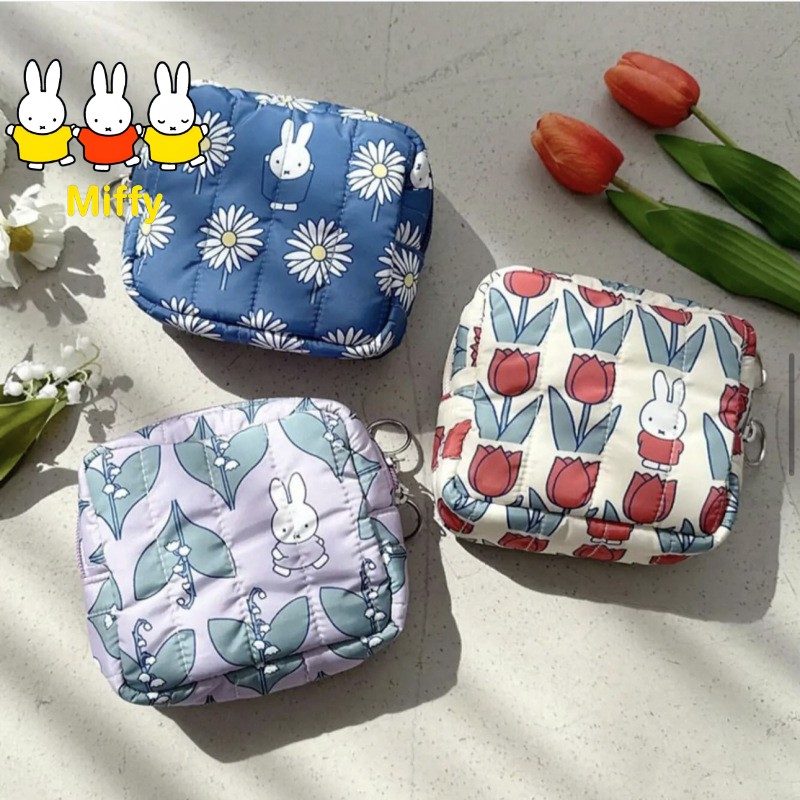 Travel Accessories Kids - Kawaii Miffy Makeup Bag Japanese-style Flower