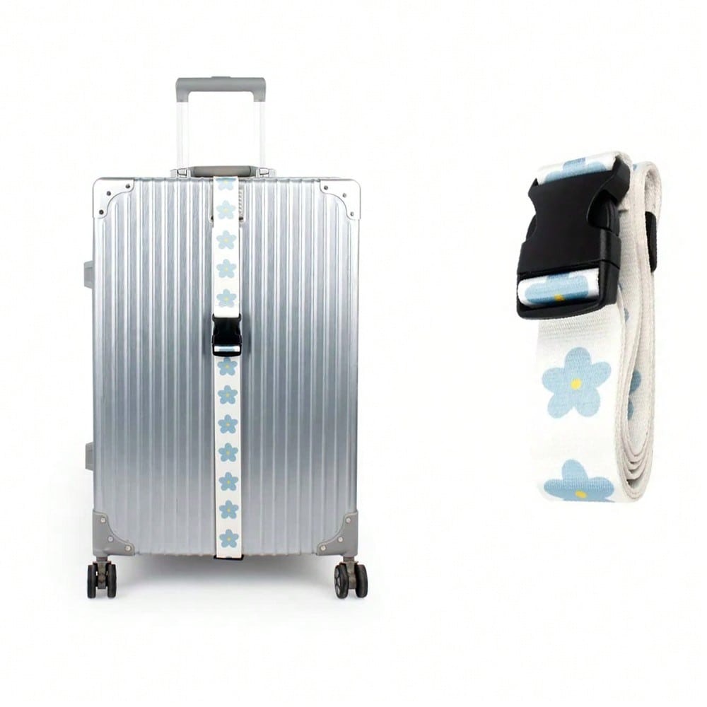 Travel Accessories Plane - Travel Luggage Plastic Buckle Strap, Floral