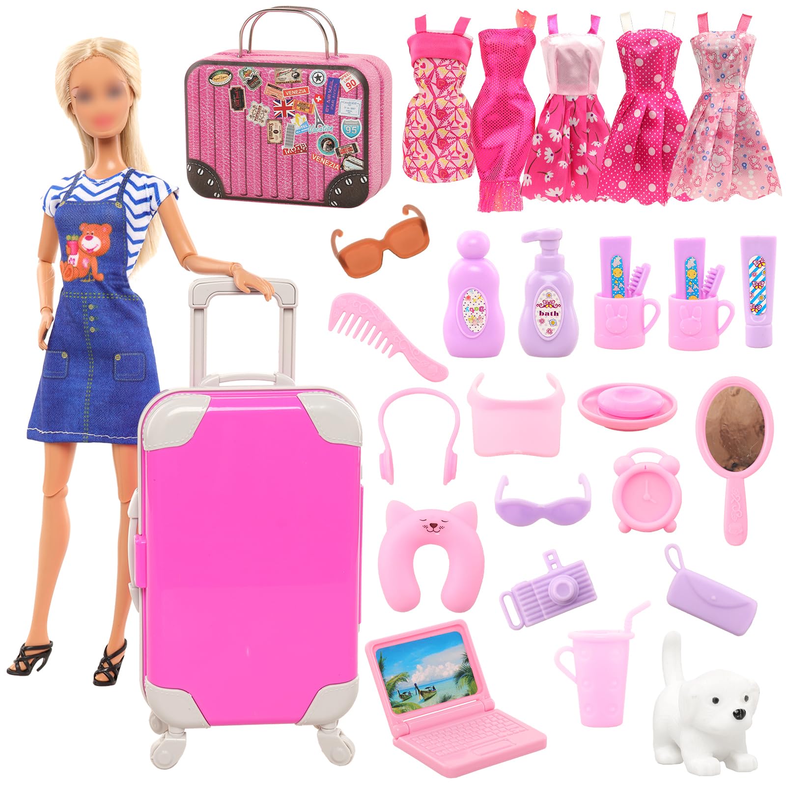 Travel Accessories With Kids - BARWA 30 Pcs 11.5 lnch Travel