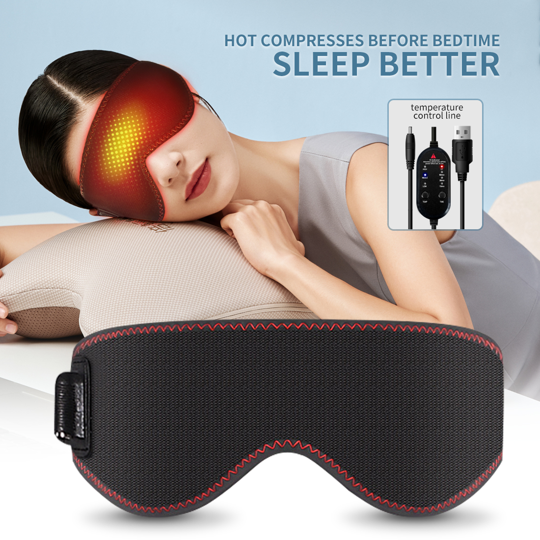 Heated Eye Mask Eye Mask for D - Travel Accessories Eye Mask ulasan dan harga