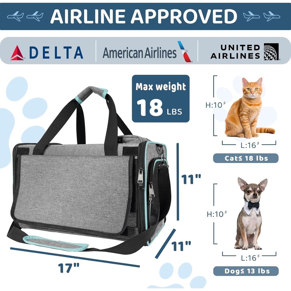 Cat Carrier American, United,  - Travel Accessories Delta Airlines ulasan dan harga
