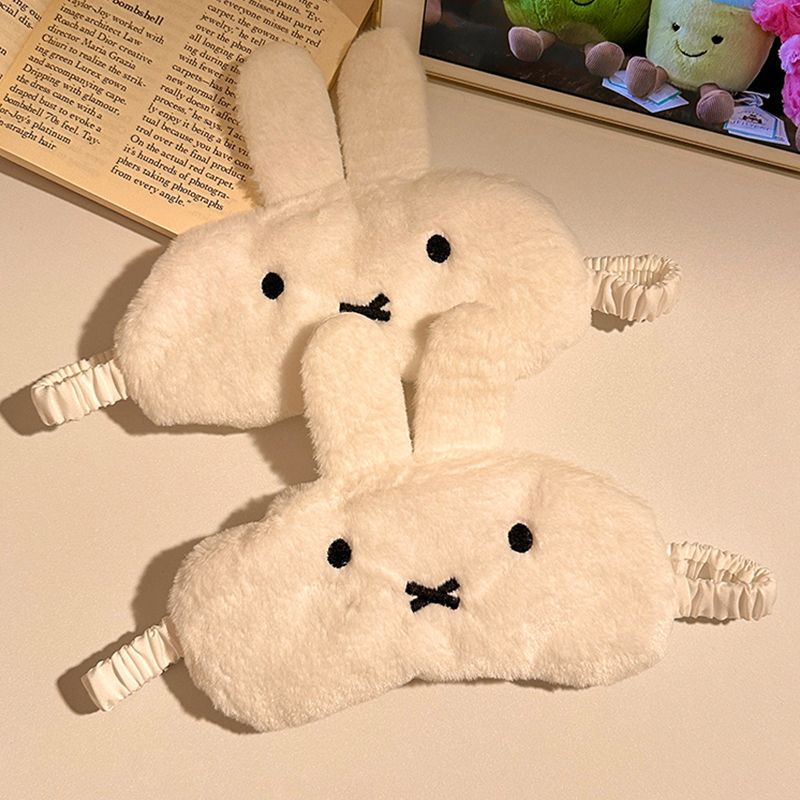 Cute Miffy Plush Shade Eye Mas - Travel Accessories Eye Mask ulasan dan harga