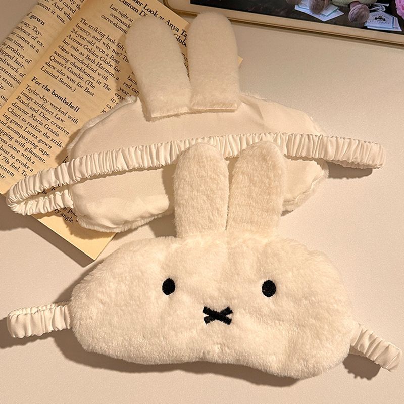 Cute Miffy Plush Shade Eye Mas - Travel Accessories Eye Mask ulasan dan harga