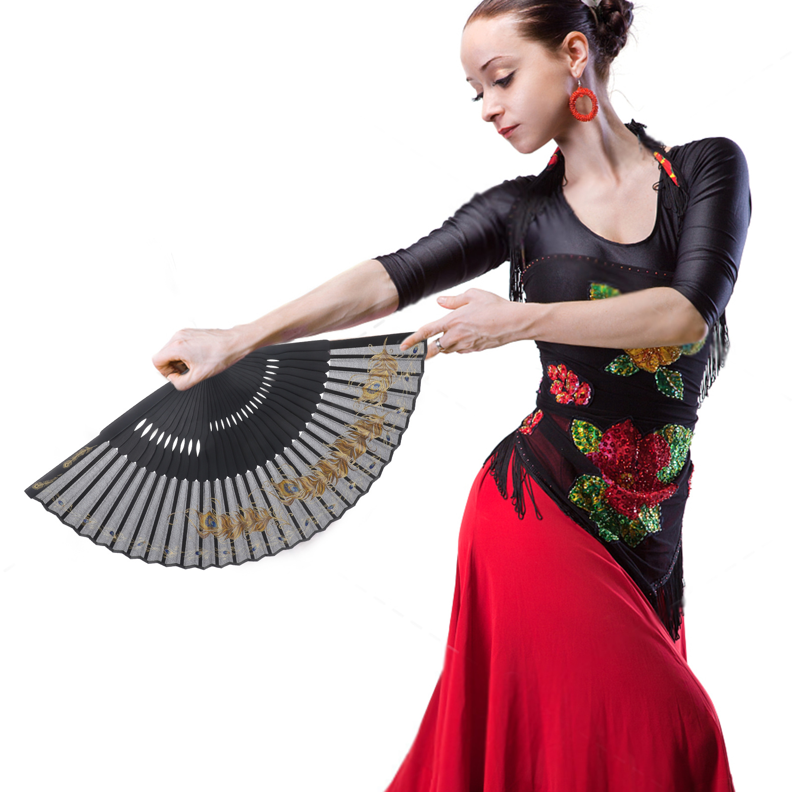 Vintage Folding Peacock Plume  - Travel Accessories For Women ulasan dan harga