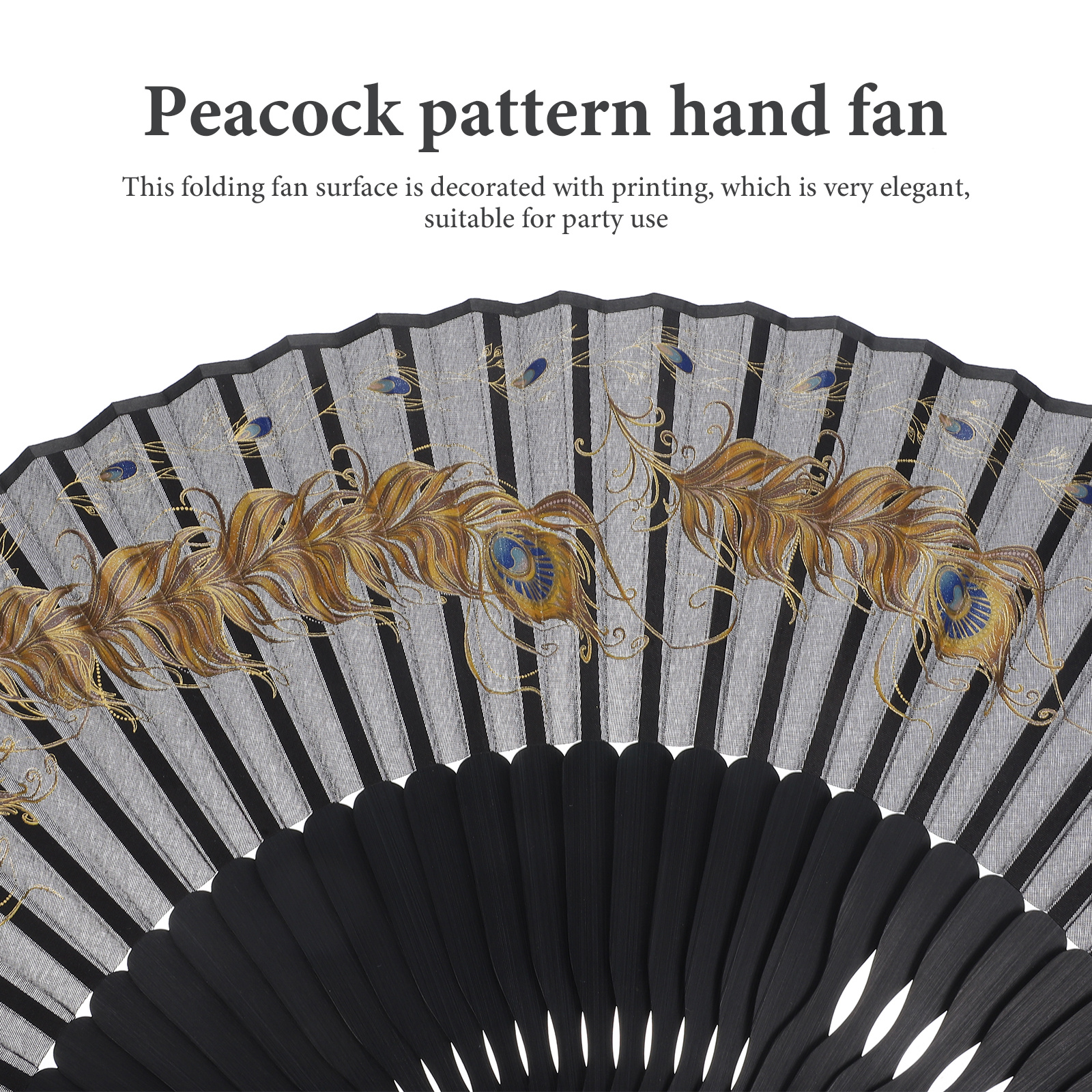 Vintage Folding Peacock Plume  - Travel Accessories For Women ulasan dan harga