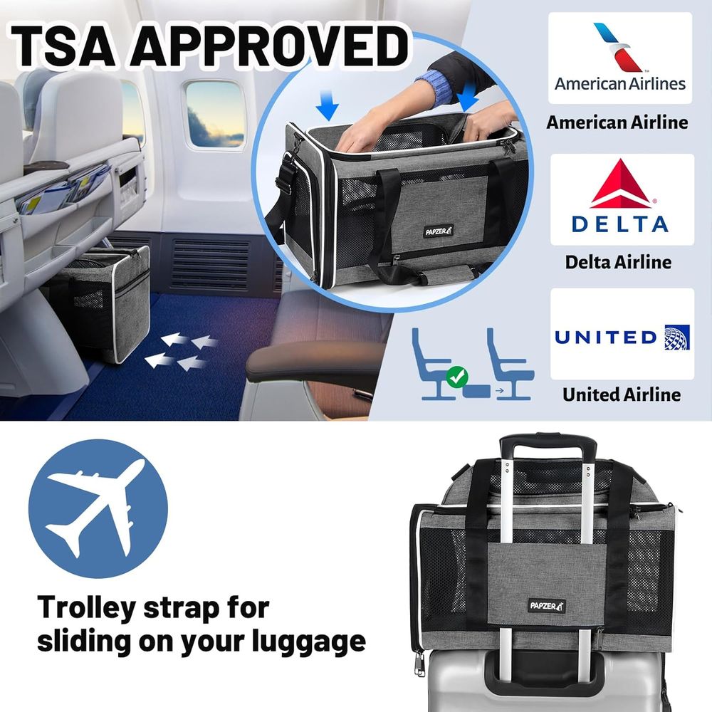 Cat Carrier Top-Expandable 18x - Travel Accessories Delta Airlines ulasan dan harga