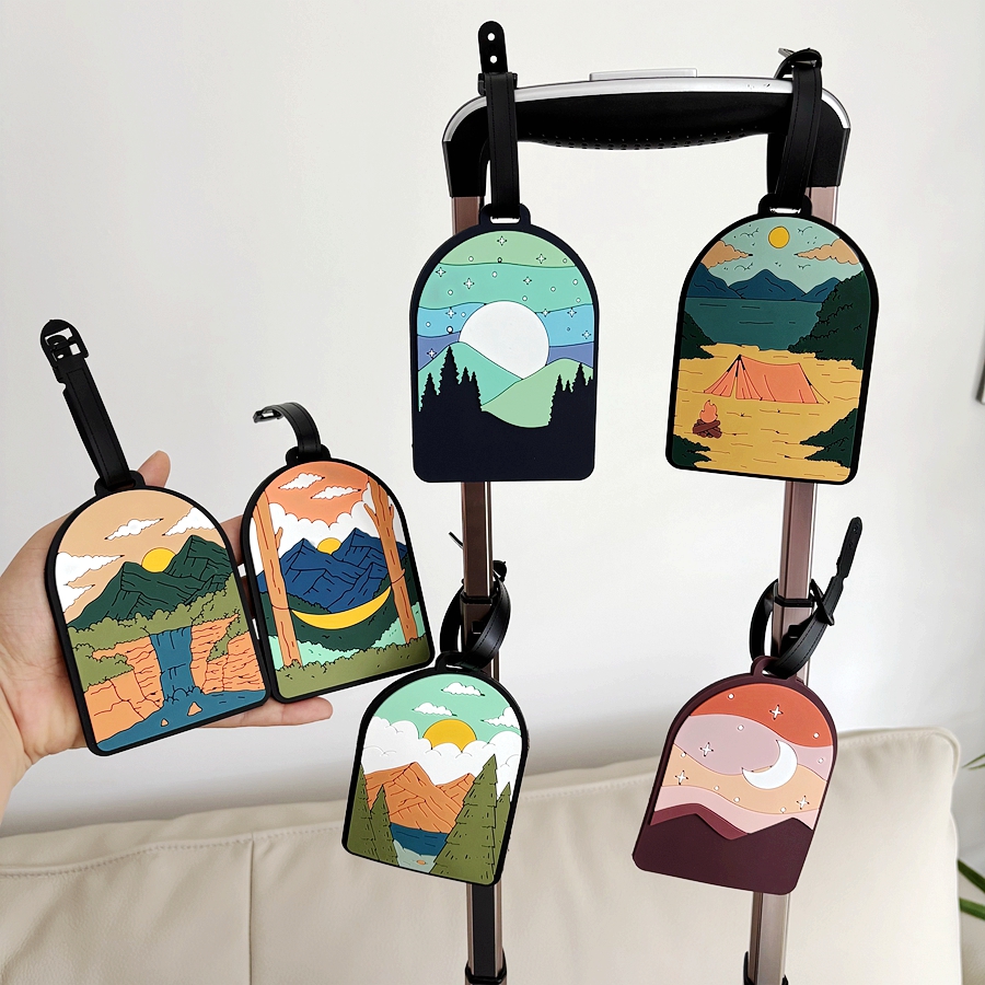 1/3/6pcs landscape luggage tag - Travel Accessories List ulasan dan harga