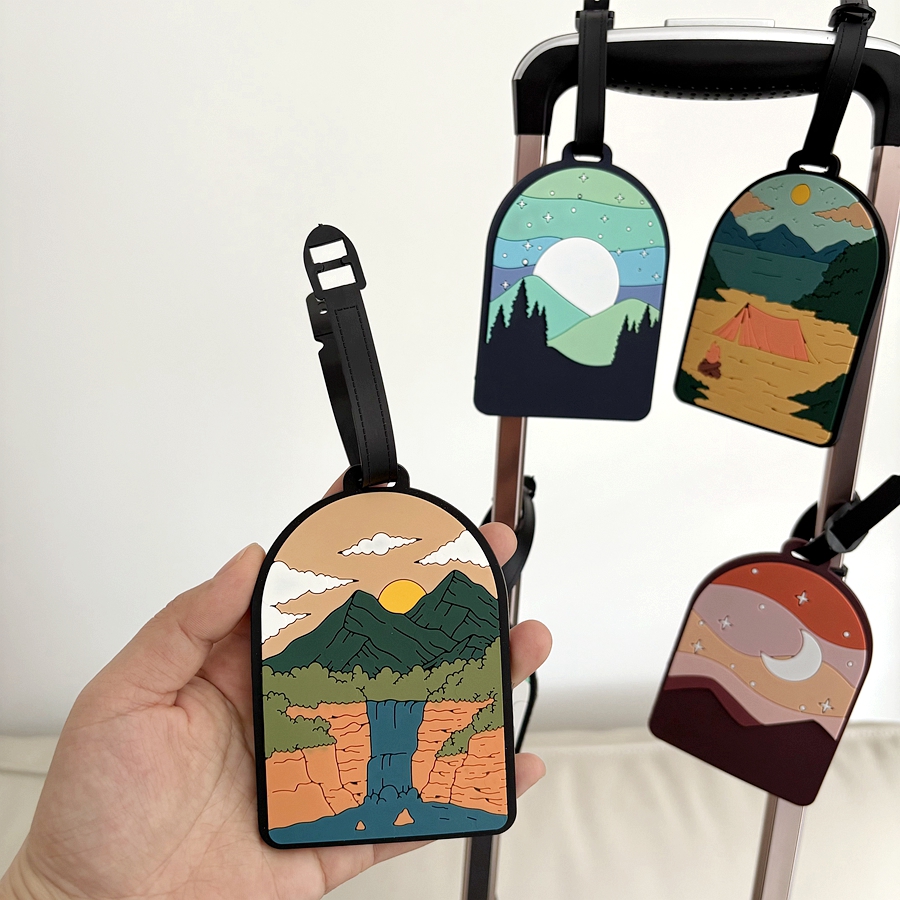 1/3/6pcs landscape luggage tag - Travel Accessories List ulasan dan harga