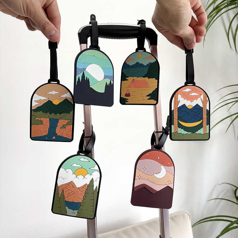 1/3/6pcs landscape luggage tag - Travel Accessories List ulasan dan harga