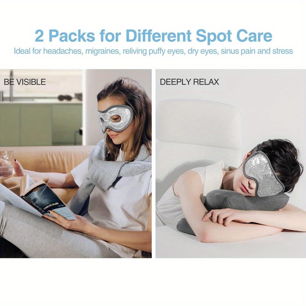 2Pcs/Set Gel Eye Mask Cooling  - Travel Accessories Eye Mask ulasan dan harga