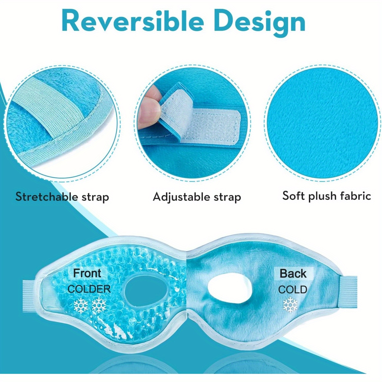 2Pcs/Set Gel Eye Mask Cooling  - Travel Accessories Eye Mask ulasan dan harga