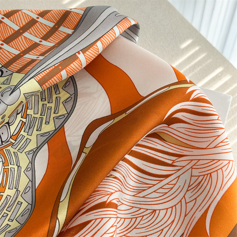 Designer Silk Scarf Women Spri - Travel Accessories Store ulasan dan harga