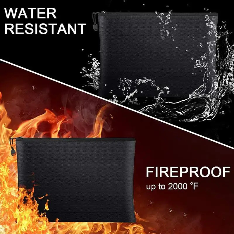 Fireproof Document Bag Waterpr - Travel Ziplock Bags ulasan dan harga