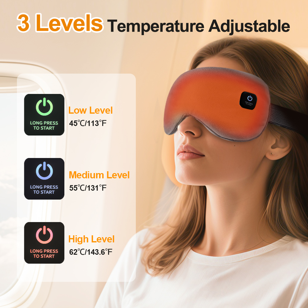 Electric Steam Heated Eye Mask - Travel Accessories Eye Mask ulasan dan harga