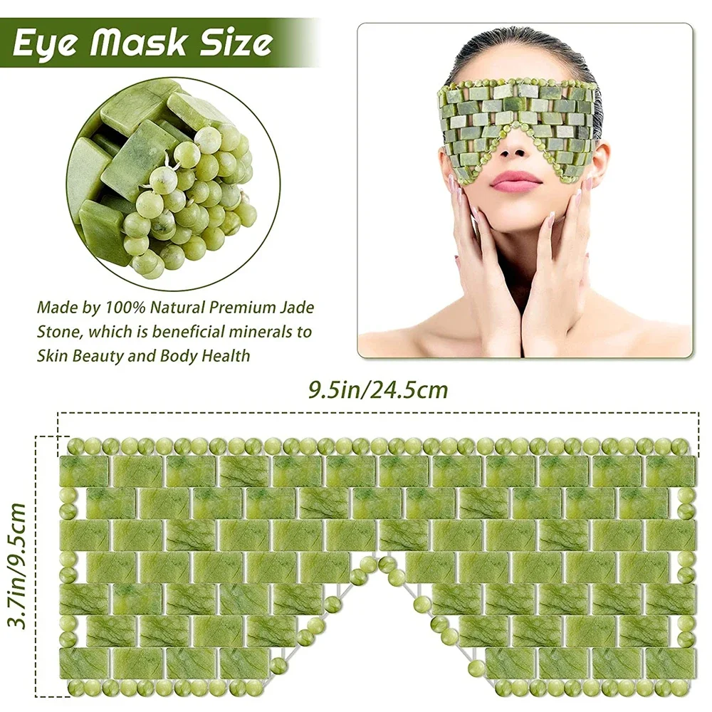 Cooling Jade Eye Mask Massager - Travel Accessories Eye Mask ulasan dan harga