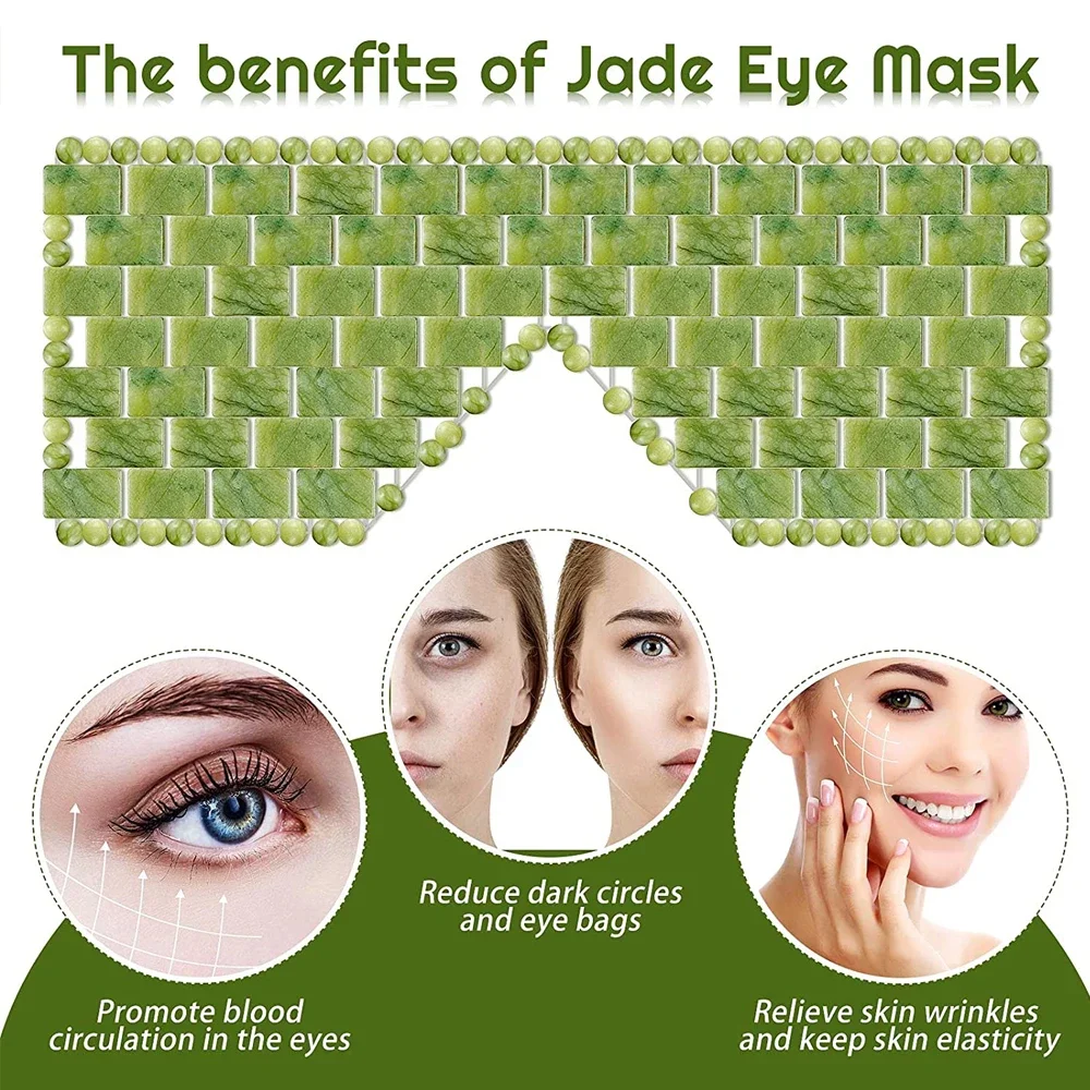 Cooling Jade Eye Mask Massager - Travel Accessories Eye Mask ulasan dan harga