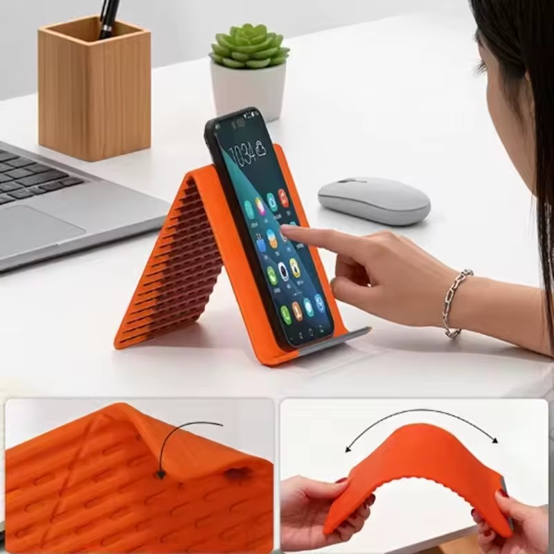 Lazy Portable Phone Stand Sili - Travel Accessories Store ulasan dan harga