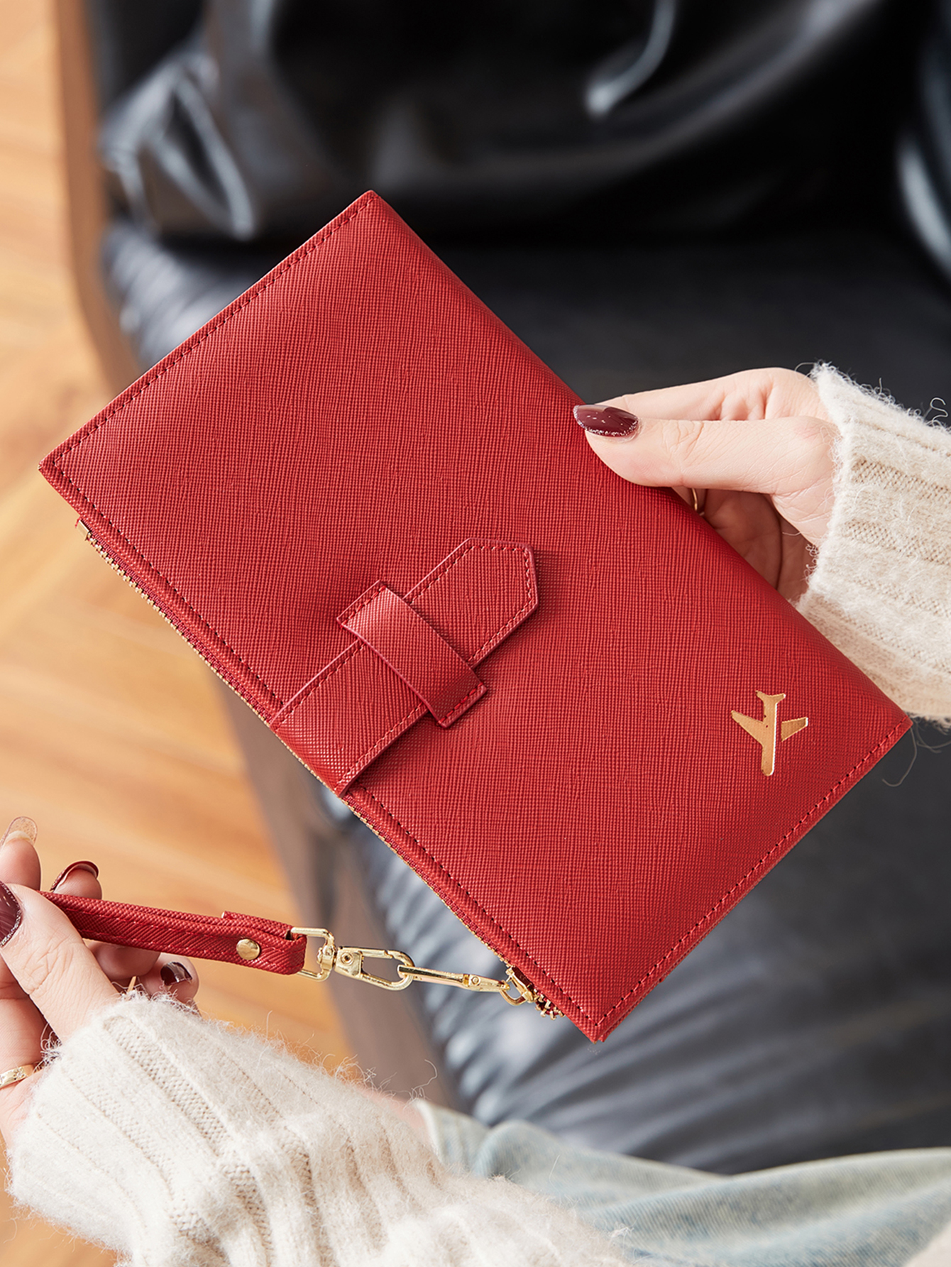 Fashionable PU leather airplan - Travel Accessories Plane ulasan dan harga