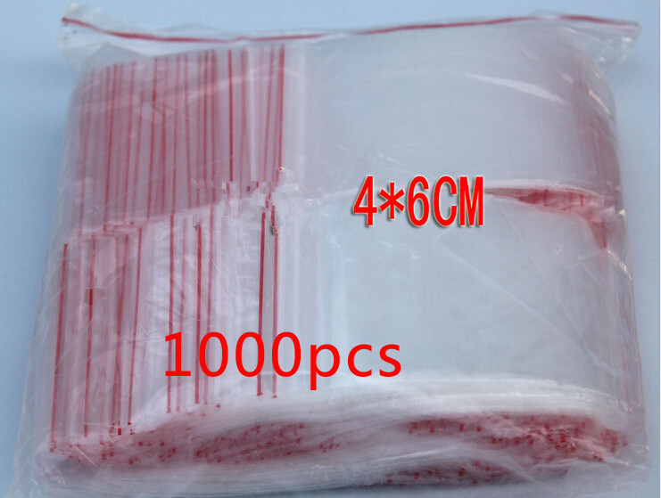 1000pcs 4x6cm pe transparent t - Travel Ziplock Bags ulasan dan harga