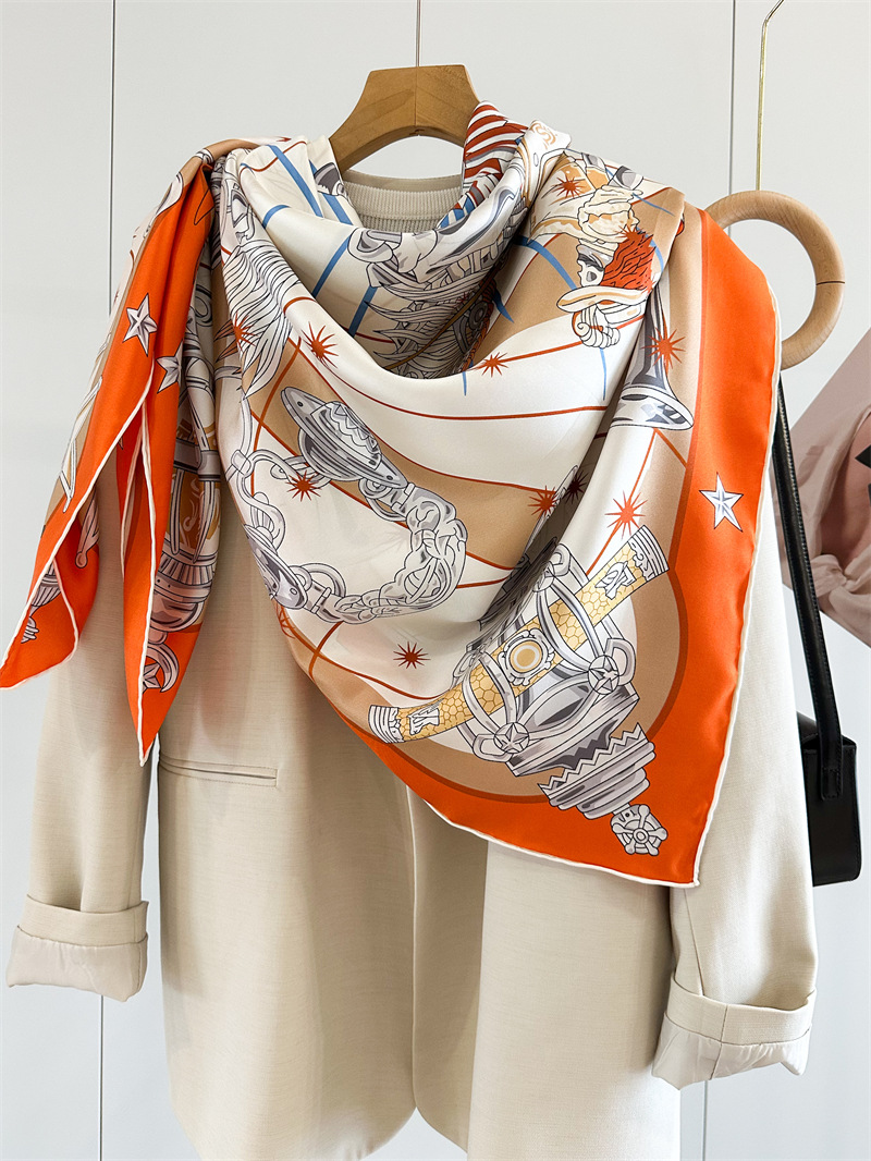 Luxury Brand Scarf Large Silk  - Travel Accessories Store ulasan dan harga