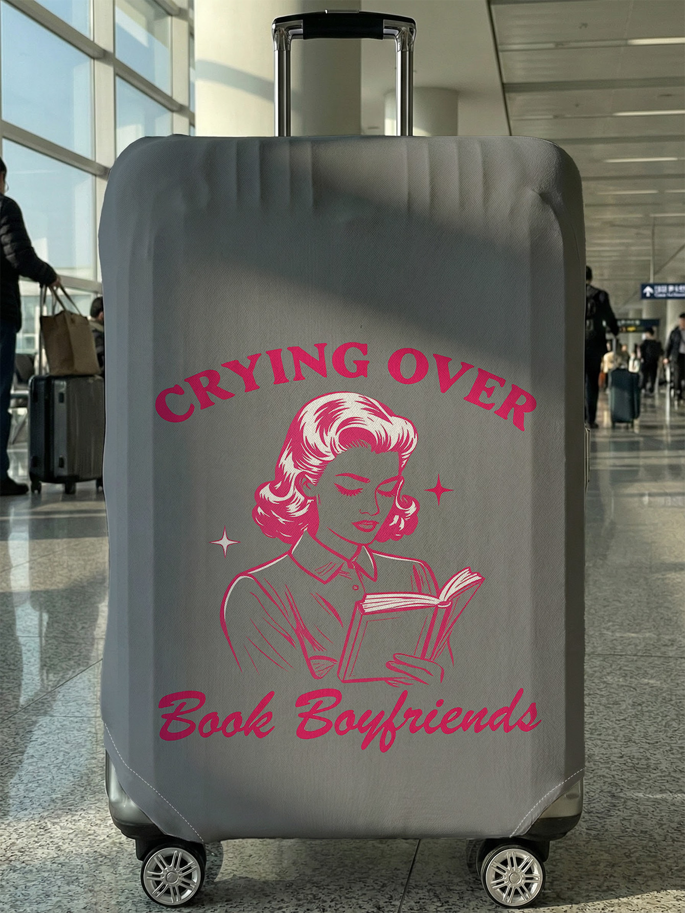 Vintage Reading Girl Printed L - Travel Reading Accessories ulasan dan harga
