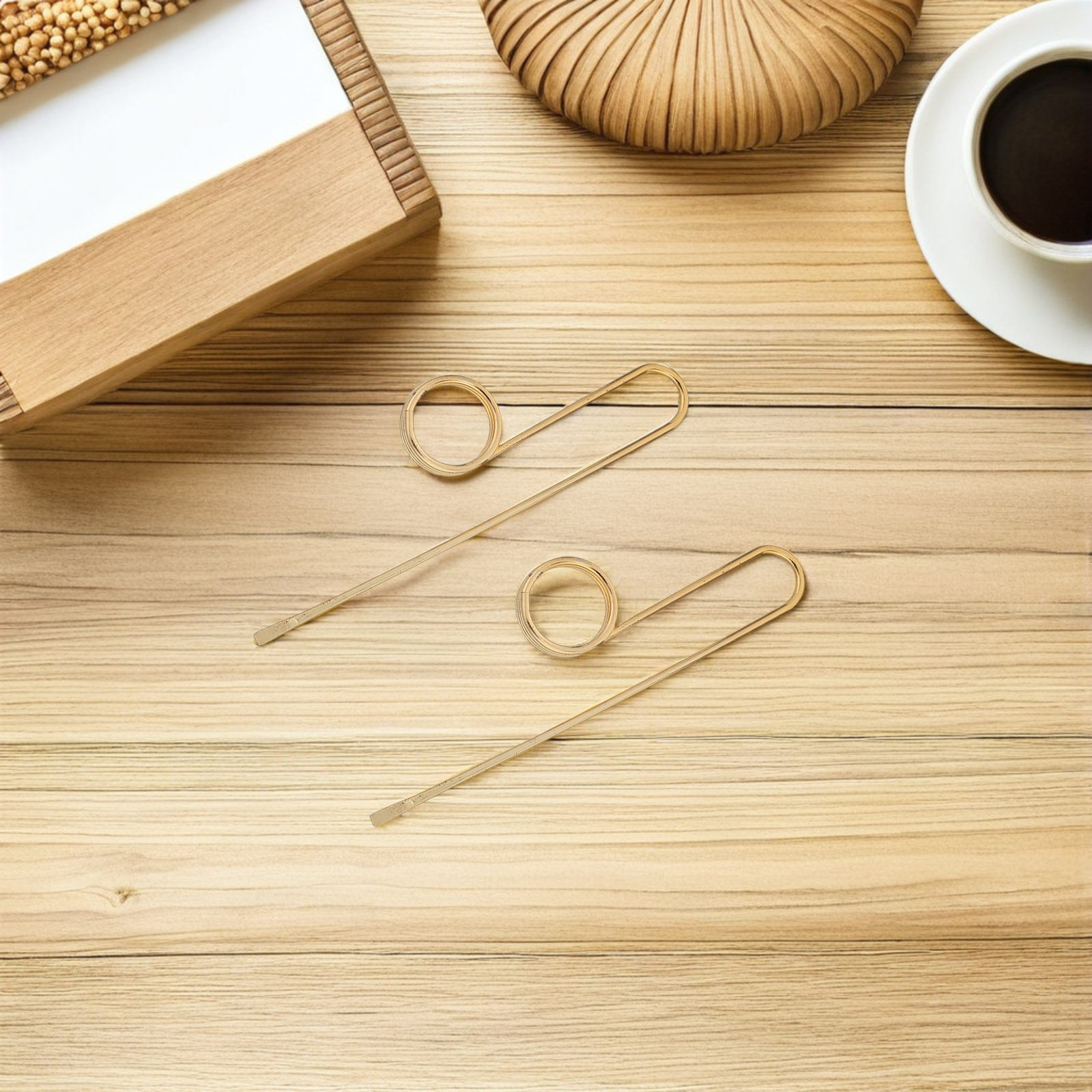 2Pcs Metal Ring Book Page Hold - Travel Reading Accessories ulasan dan harga