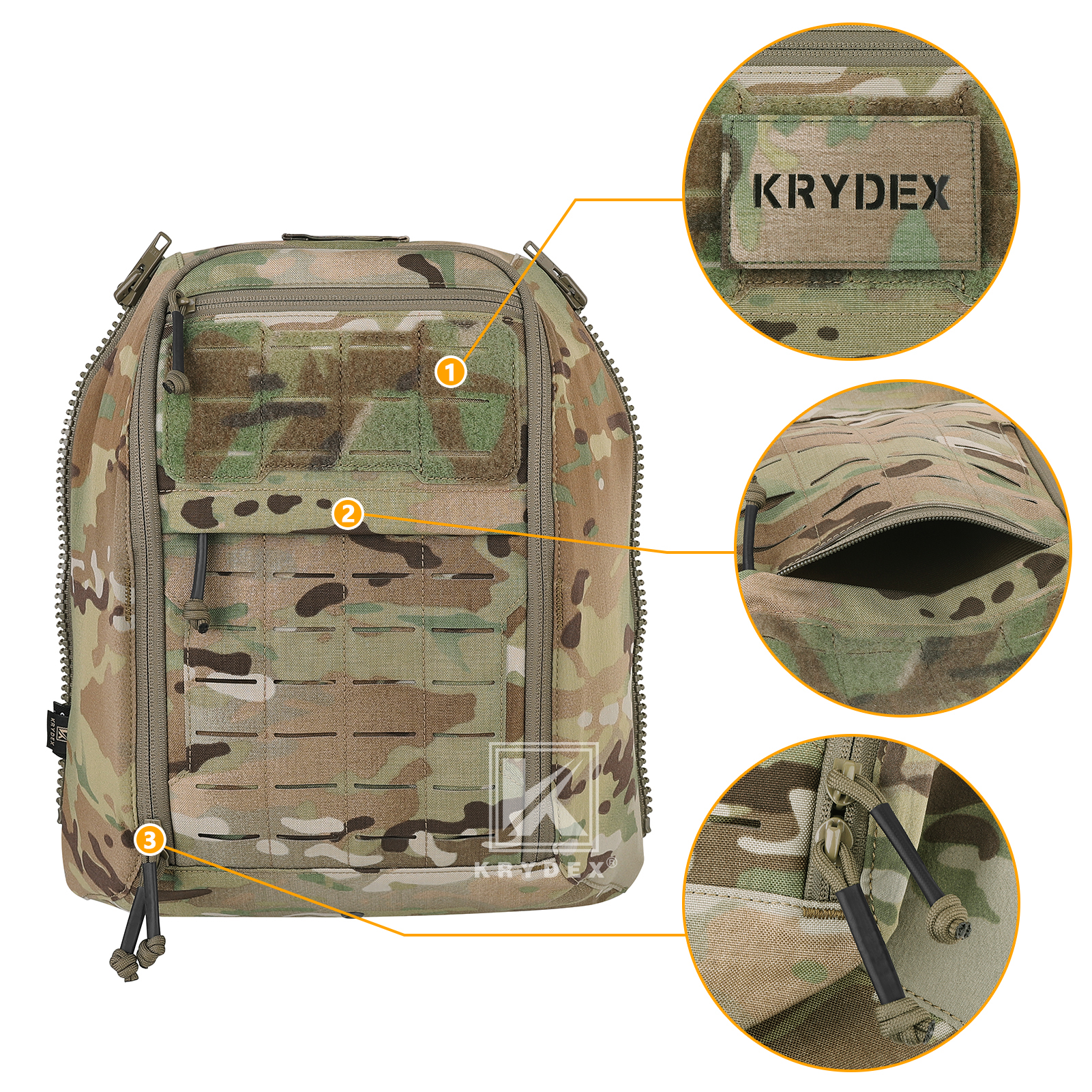 KRYDEX Tactical Zip-on Back Pa - Hydration Pack Backpack ulasan dan harga