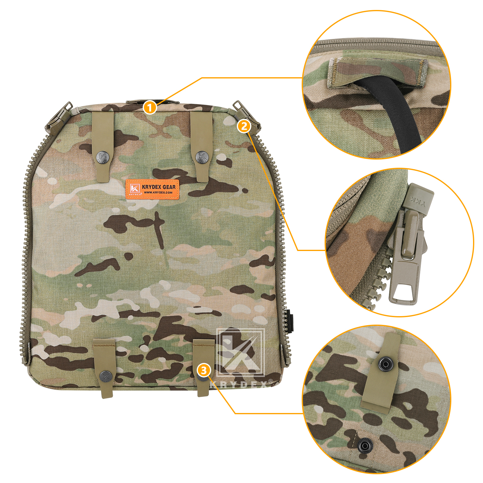 KRYDEX Tactical Zip-on Back Pa - Hydration Pack Backpack ulasan dan harga