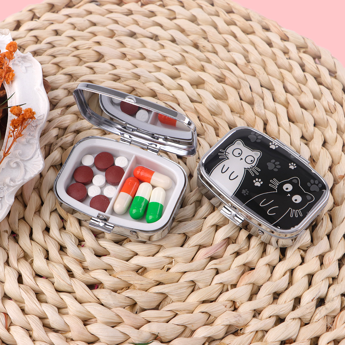 Cartoon Black And White Cat Tr - Travel Accessories Store ulasan dan harga