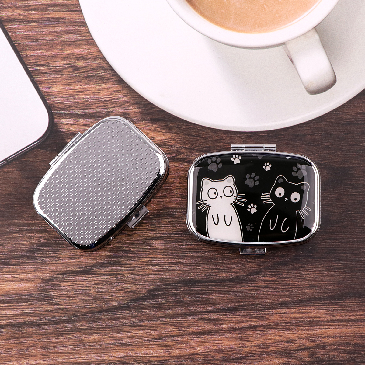 Cartoon Black And White Cat Tr - Travel Accessories Store ulasan dan harga
