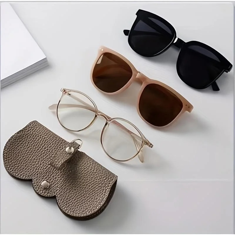 2pcs Litchi Embossed Glasses C - Travel Reading Accessories ulasan dan harga