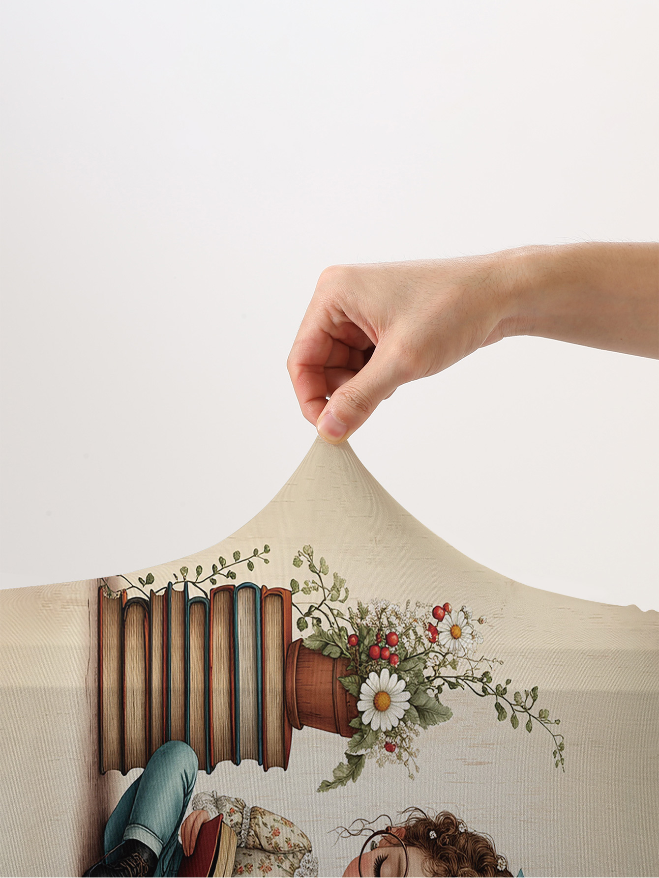 Reading Girl Book Flower Lugga - Travel Reading Accessories ulasan dan harga
