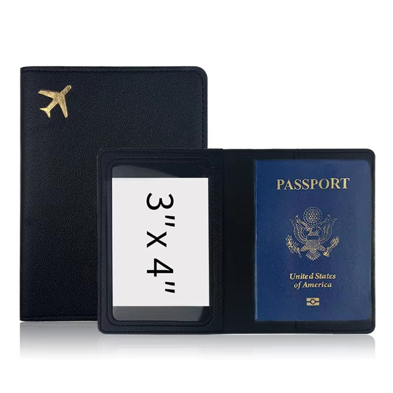 1Pc New PU Leather Passport Ho - Travel Accessories Plane ulasan dan harga