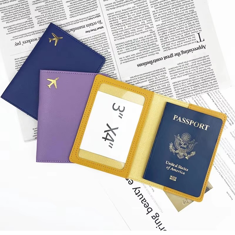 1Pc New PU Leather Passport Ho - Travel Accessories Plane ulasan dan harga