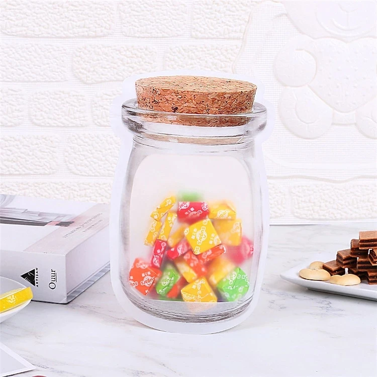 Imitation Wood Mason Jar Bottl - Travel Ziplock Bags ulasan dan harga