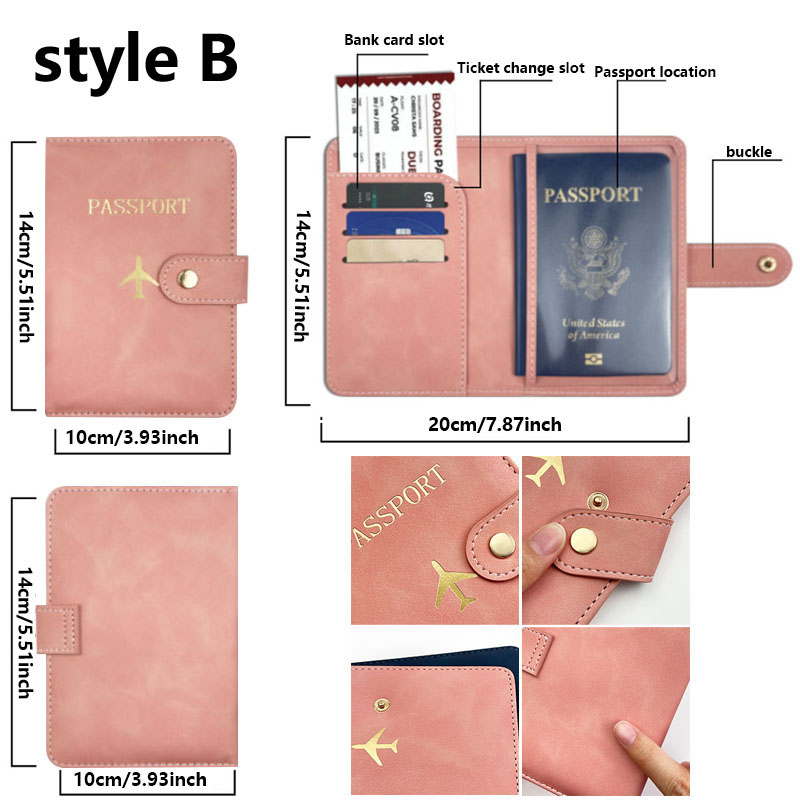 Leather Passport Holder Covers - Travel Accessories Plane ulasan dan harga
