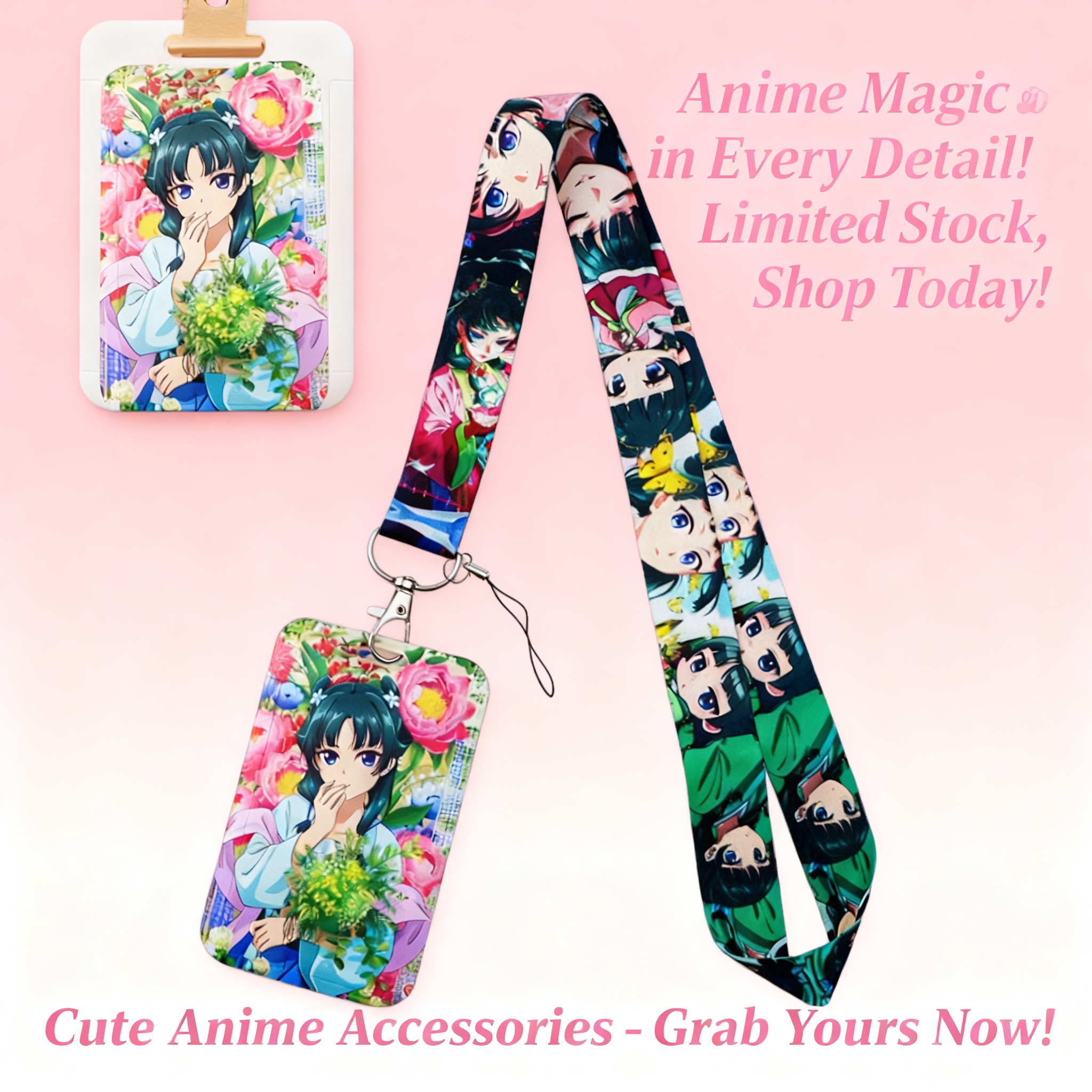 Cute Anime Girl Lanyard Neck S - Travel Accessories Store ulasan dan harga