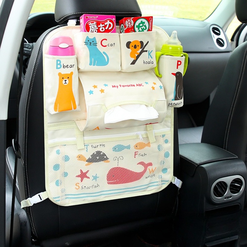 Cartoon Backseat Car Organizer - Car Seat Travel Bag ulasan dan harga