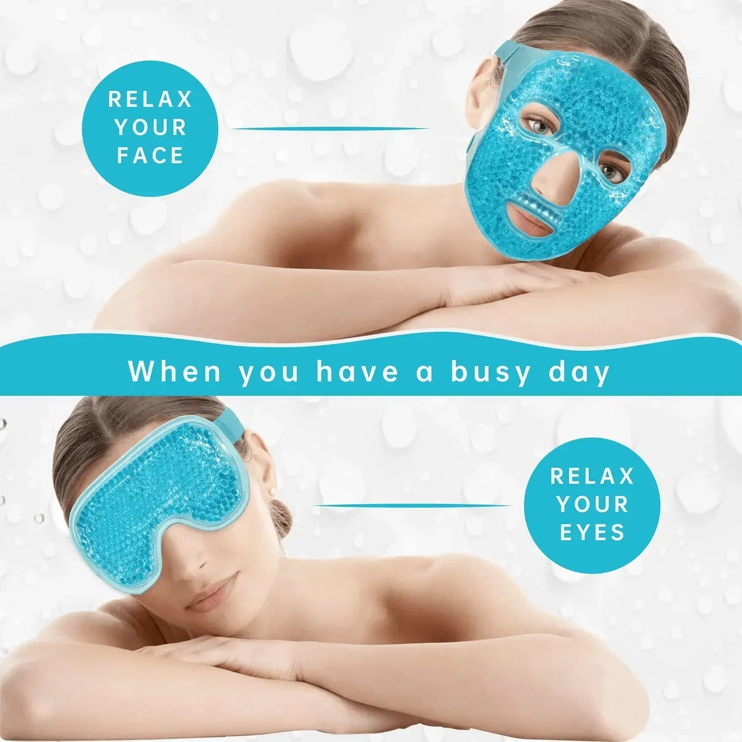 Gel Cooling Ice Face Eye Mask  - Travel Accessories Eye Mask ulasan dan harga