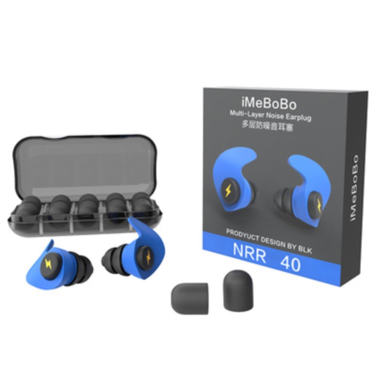 1 Set Silicone+Sponge Sleeping - Earplug Set Foam ulasan dan harga