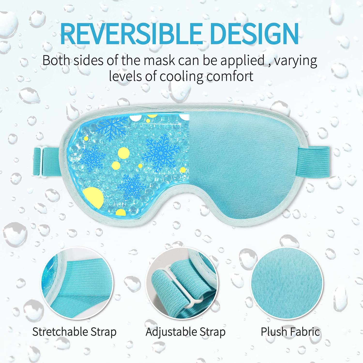 Cooling Eye Mask with Gel Bead - Travel Accessories Eye Mask ulasan dan harga