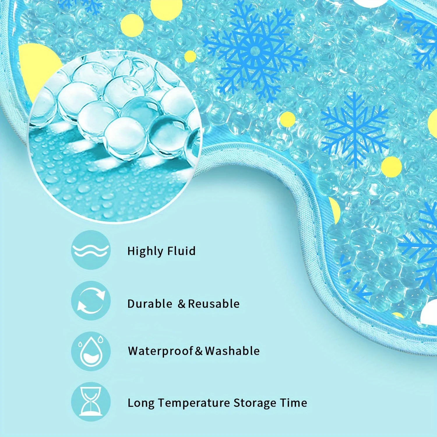Cooling Eye Mask with Gel Bead - Travel Accessories Eye Mask ulasan dan harga