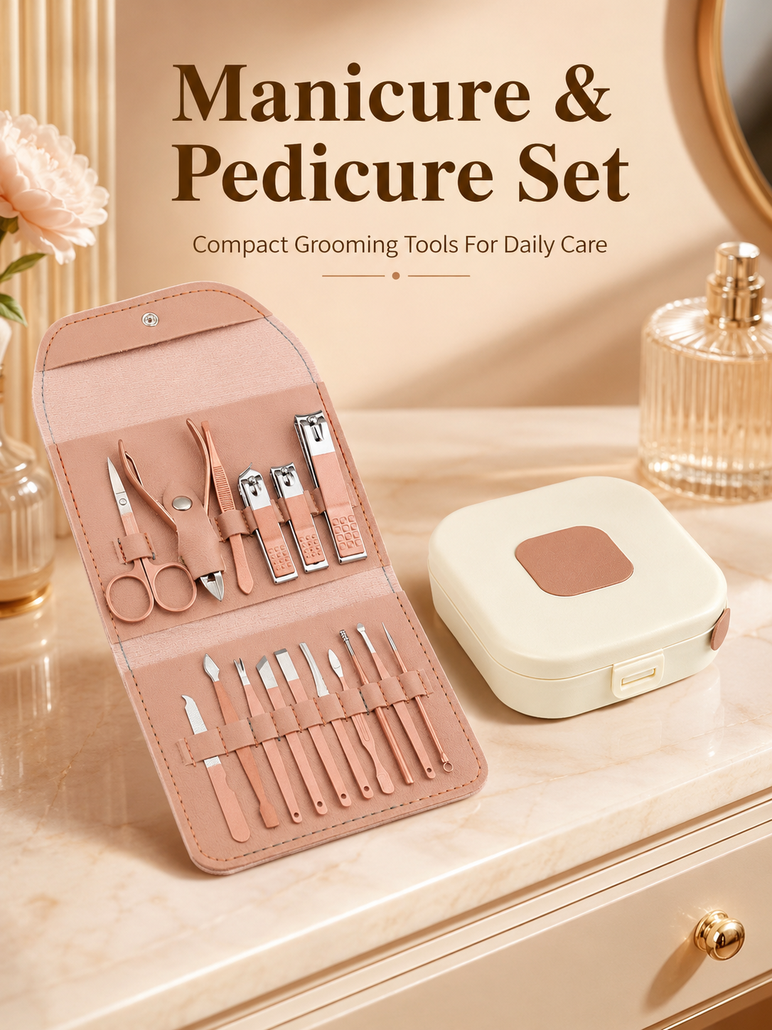 8/16-Piece Manicure Pedicure G - Travel Accessories Kit For Men ulasan dan harga