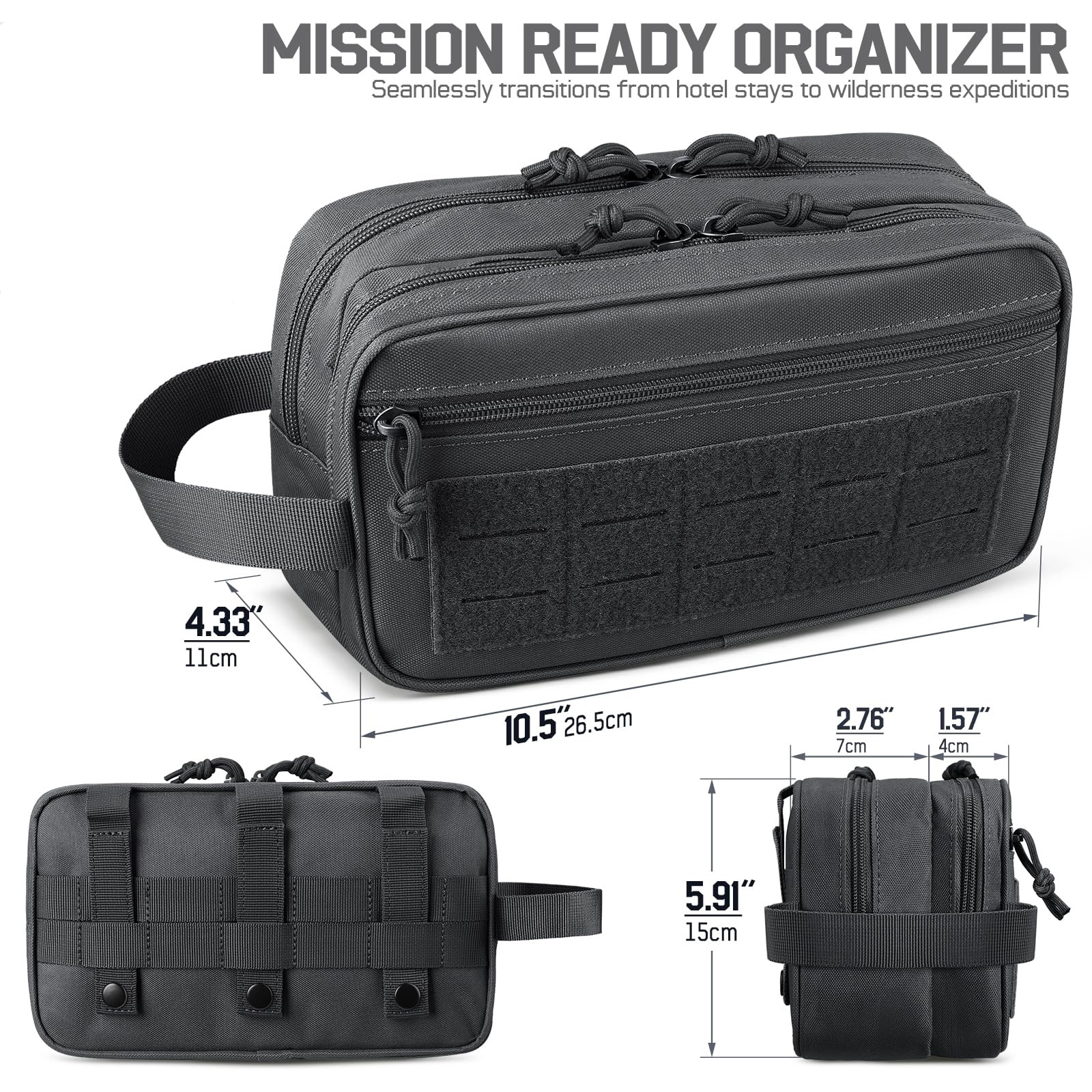 Tactical Toiletry Bag for Men, - Travel Accessories Kit For Men ulasan dan harga