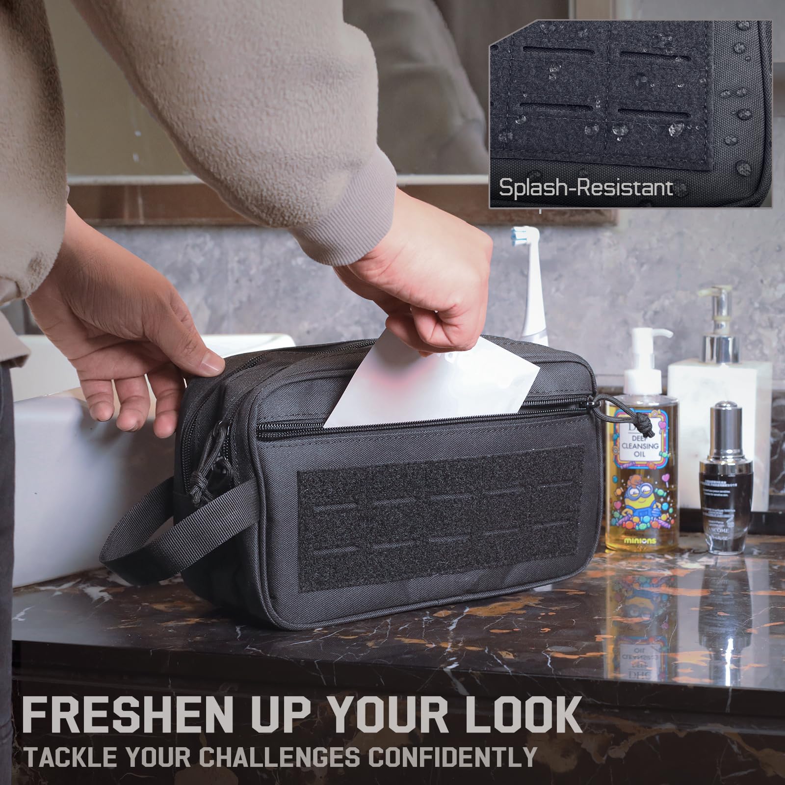 Tactical Toiletry Bag for Men, - Travel Accessories Kit For Men ulasan dan harga