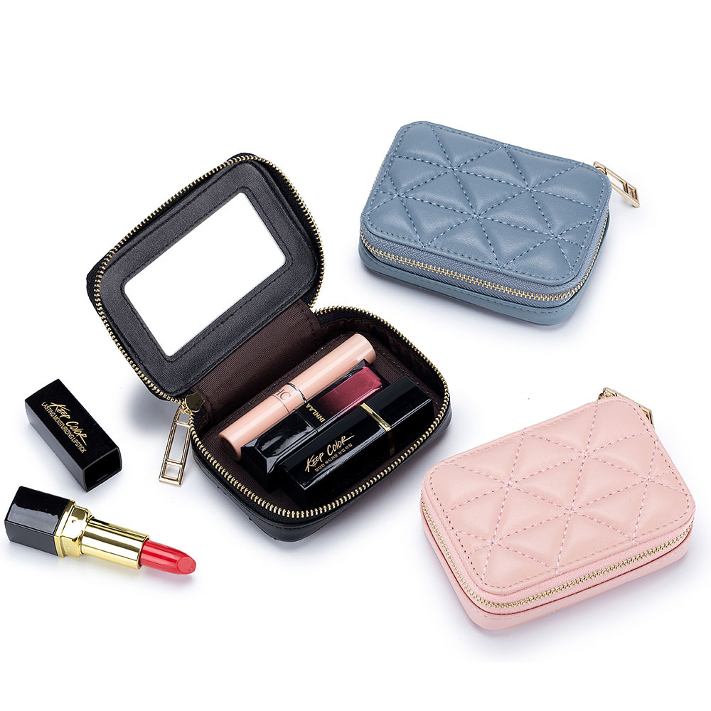 New PU Lipsticks Storage Bag W - Travel Ziplock Bags ulasan dan harga