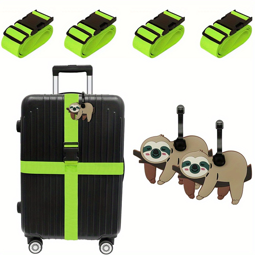 6 Pack Luggage Straps Luggage  - Travel Accessories Plane ulasan dan harga