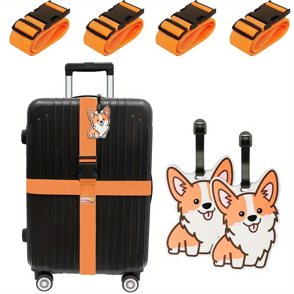 6 Pack Luggage Straps Luggage  - Travel Accessories Plane ulasan dan harga